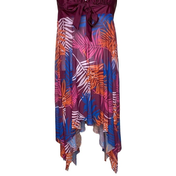 Women’s Flowy Halter Swim Cover Dress One Piece XL - Picture 5 of 12